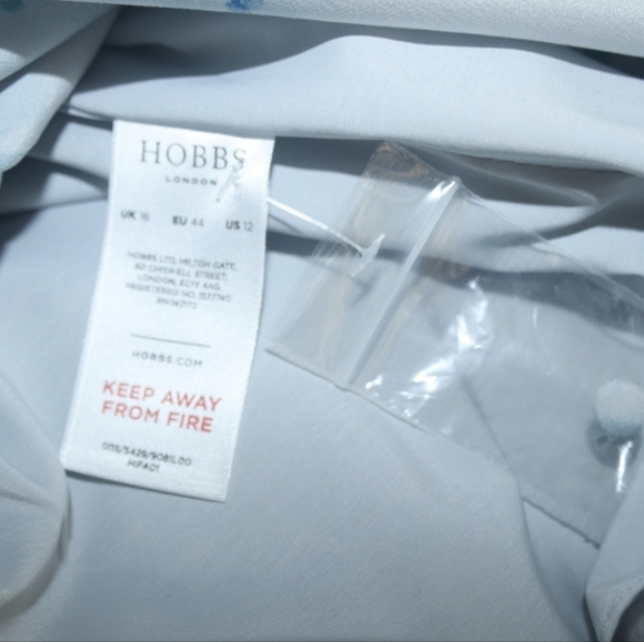 Hobbs Floral Silk Dress US 12 - Picture 5 of 6